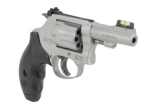 317 22LR 8 Round Revolver from Smith & Wesson has a HI-VIZ fiber optic green front sight